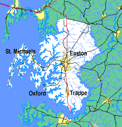Map of Talbot County